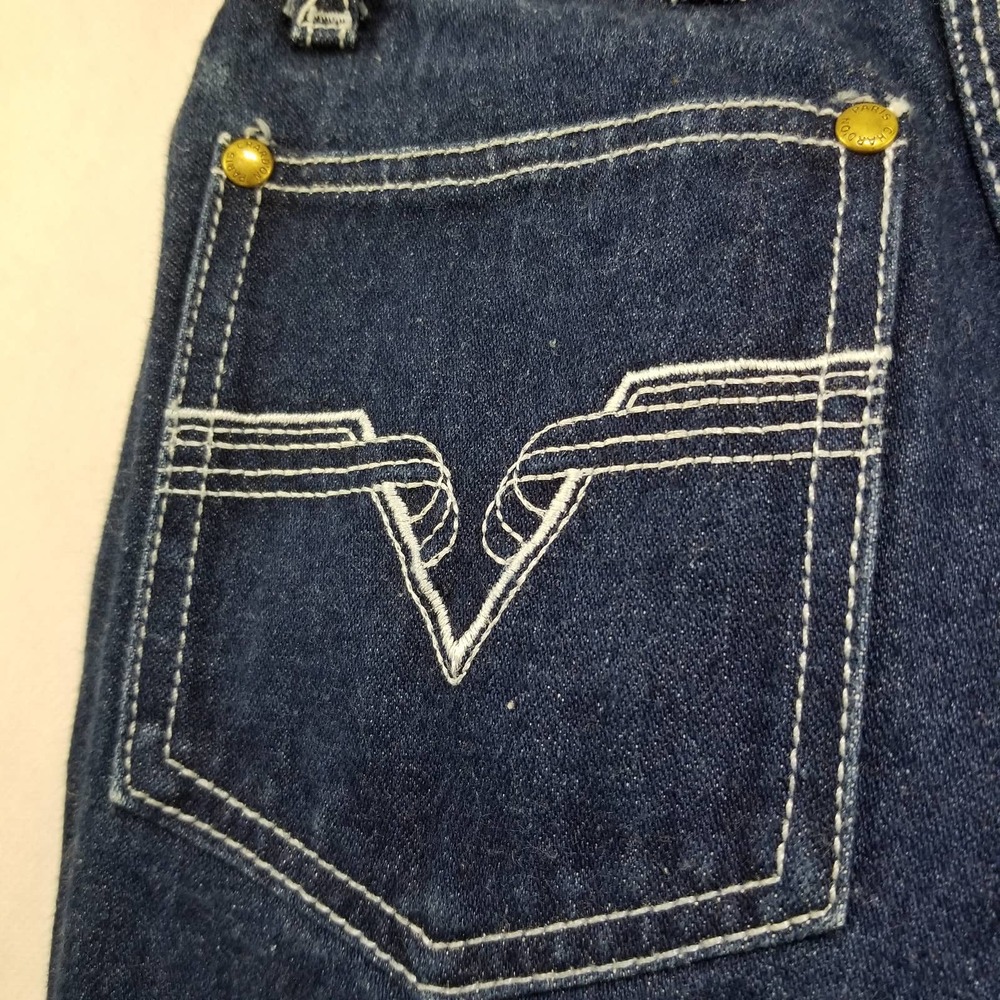 Vintage Chardon Paris Jeans High Waist Size 5 Tiny Waist Dark Denim - Picture 7 of 10